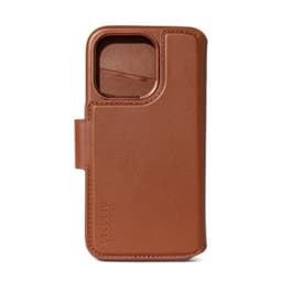 Decoded iPhone 15 Etui Leather Detachable Wallet Tan