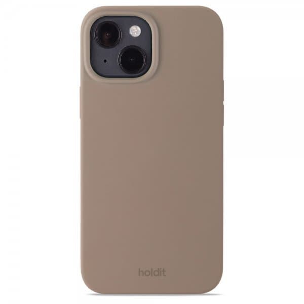 Holdit Silicone iPhone 15 etui (mokkabrun)