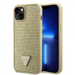 Guess iPhone 15 Cover Rhinestone Guld