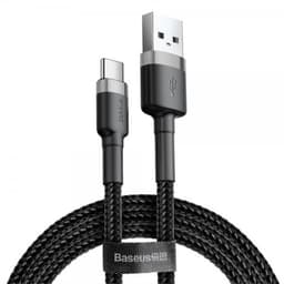 Baseus Kabel Cafule Cable USB-A/USB-C 3m Grå Sort