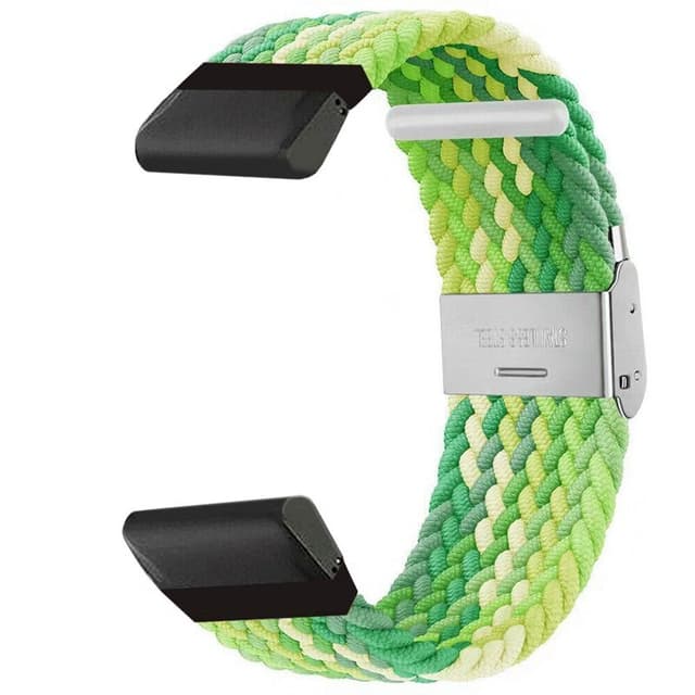 Flettet Urrem Garmin Fenix 6 Pro - Gradient green