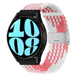 Flettet Elastik Armbånd Samsung Galaxy Watch 6 (40mm) - pinkwhite