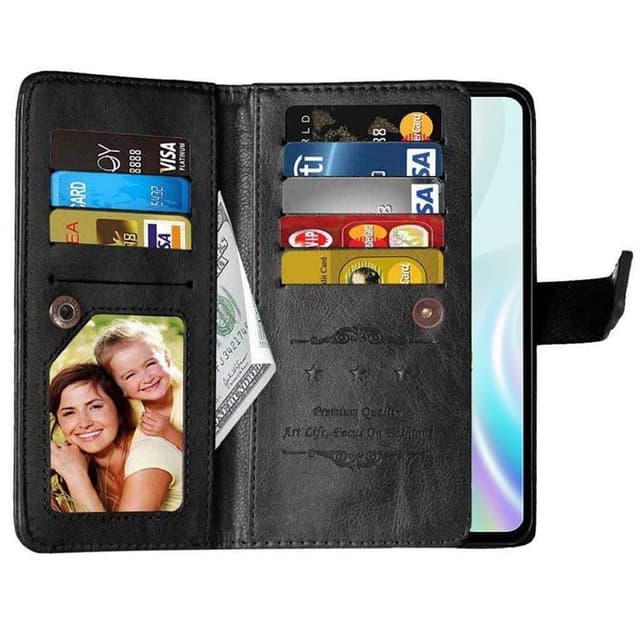 Dobbeltflip Flexi 9-kort OnePlus 8  - sort