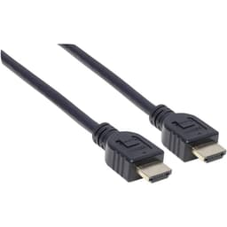 Manhattan HDMI Tilslutningskabel 3.00 m 353946 UL-certificeret, Ultra HD-HDMI Sort [1x HDMI-stik - 1x HDMI-stik