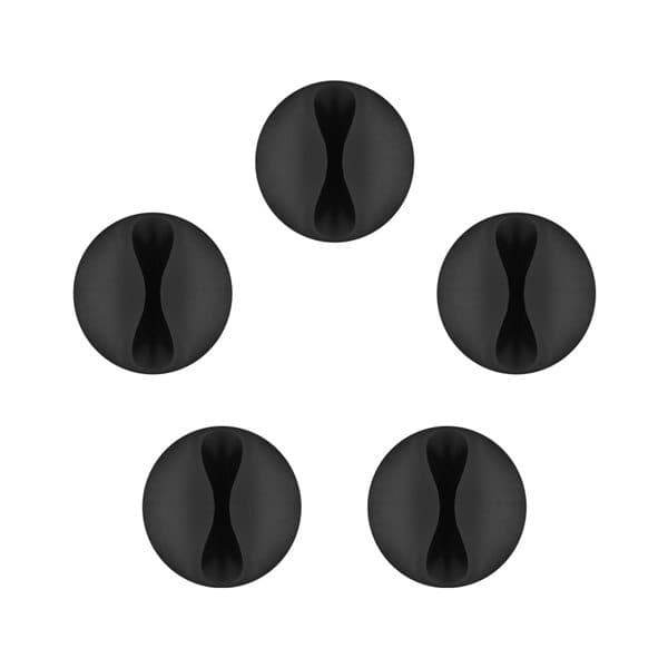 Goobay Kabelholdere Sort 5-pak