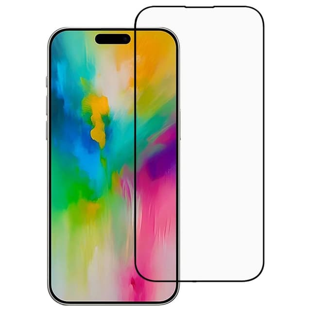 2-PAK SKALO iPhone 16 Pro FULL-FIT Hærdet Glas Skærmbeskyttelse - Sort