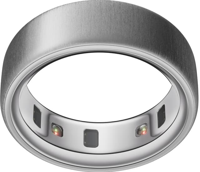 Oura Ring 4 Smart Ring størrelse 15 (børstet sølv)