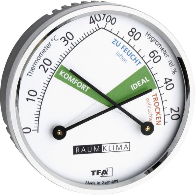 TFA Dostmann 45.2024 Termo- /hygrometer Sølv