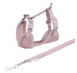 Junior hvalpe blød sele med snor, 26–34 cm/10 mm, 2,00 m, lys lilla