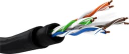 Goobay CAT 6 udendørs-netværkskabelsæt, U/UTP, sort