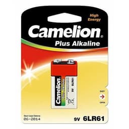 Camelion 6LF22-BP1 9V/6LR61, Plus Alkaline 6LR61, 1 stk