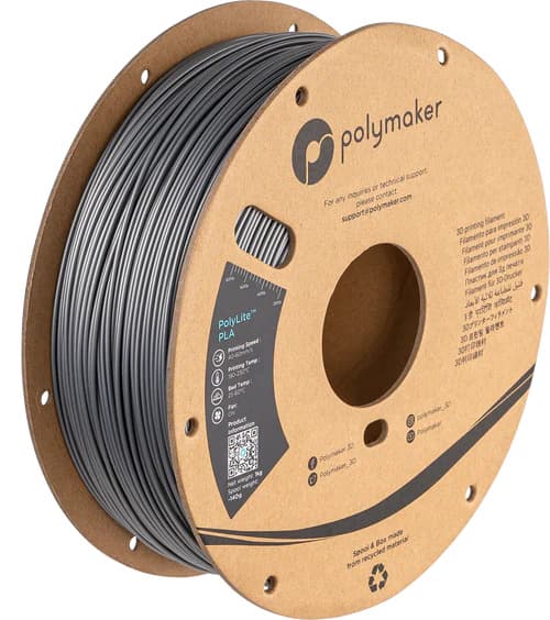 Polymaker Polylite - PLA - Steel Grey - 1.75mm - 1kg / Default Title