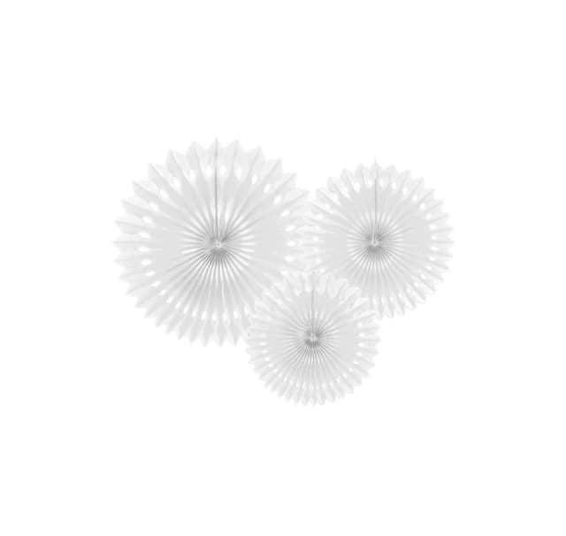 Dekoration 'Fan hvid' 20cm/25cm/30cm