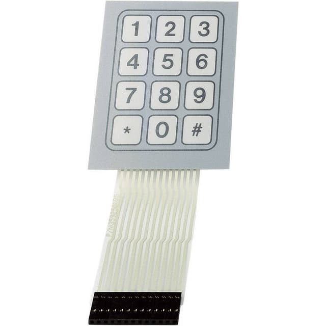 TRU COMPONENTS SU709948 Folietastatur Tastatur Matrix 1