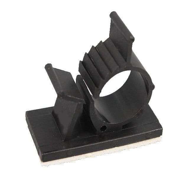 Justerbare kabelclips 100-pak Sort