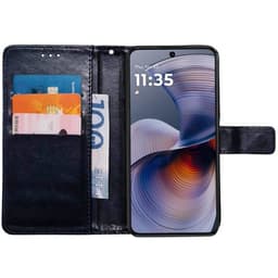 Wallet cover 3-kort Motorola G55 - Mørkeblå