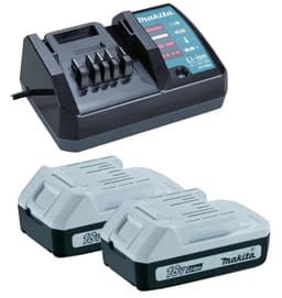 Makita Taske til HP457DWE inkl. 2 BL1815G 18V 1,5Ah batterier + 1 oplader DC18WA (ingen maskine inkluderet)