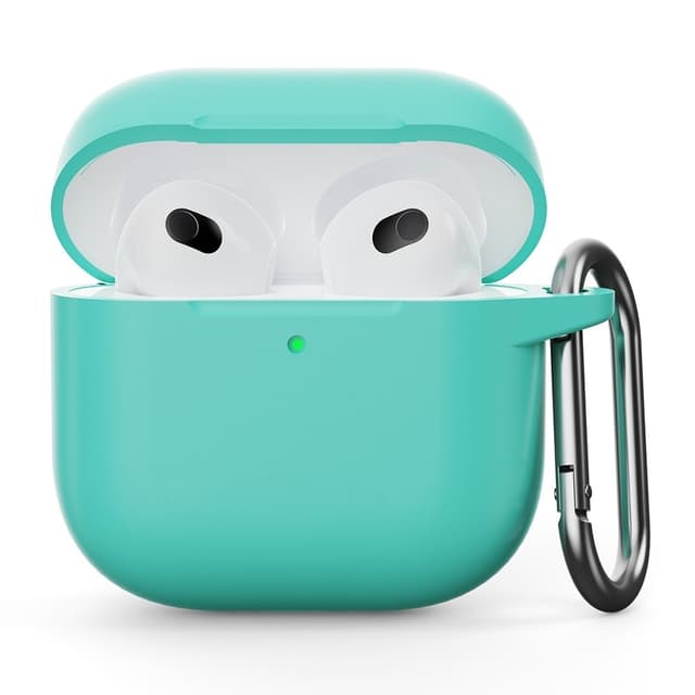 SKALO AirPods 4 Ultratyndt silikonecover - Turkis