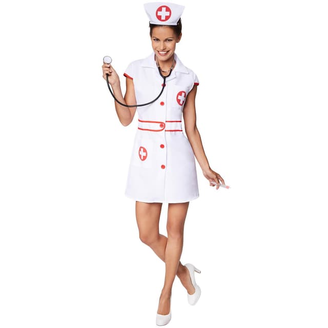 Sygeplejerske kostume - XXL