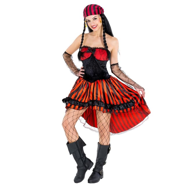 Piratkvinden Elisabeth kostume - M