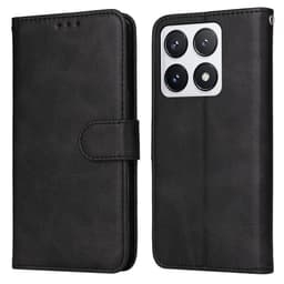 SKALO Xiaomi 14T Pro PU-læder Pungetui - Sort