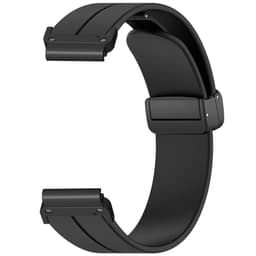 SKALO Silikonearmbånd metallspænde Garmin Fenix 7X/7X Pro 51mm - Sort