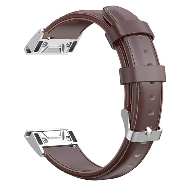 KALEBOL Læderarmbånd Garmin Fenix 8 47mm - Brun