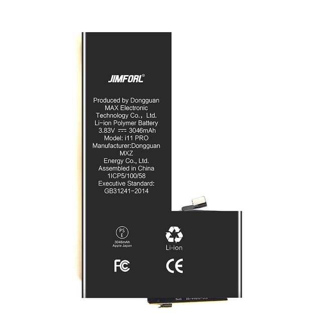 IPARTSEXPERT 3046mAh batteri til iPhone 11 Pro høj kapacitet