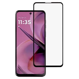 2-PAK SKALO Motorola Moto G55 5G FULL-FIT Hærdet Glas Skærmbeskyttelse - Sort