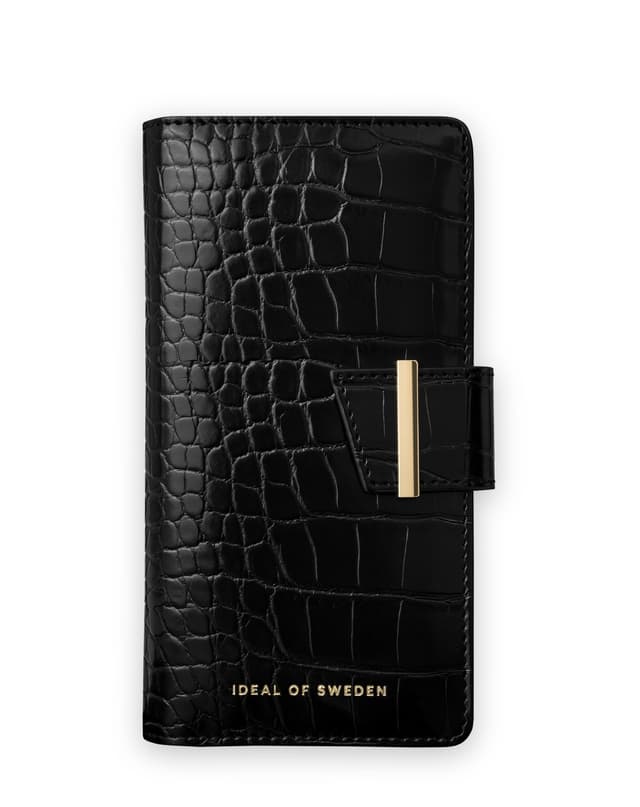 Cora Phone Wallet Galaxy S22P Jet Black Croco