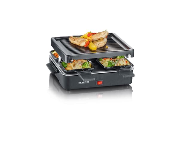 Severin Raclette 4 pers. 600 watt Sort