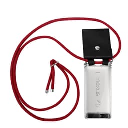 Huawei Google NEXUS 6P Etui Cover Kæde (Rød)