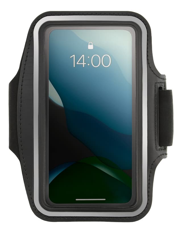 Sport armband reflective fits up to most 6.5"" screens black
