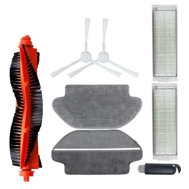 8 dele tilbehør til Xiaomi Mi Pro robotstøvsuger STYTJ02YM - Kompatible og effektive reservedele MultiColor