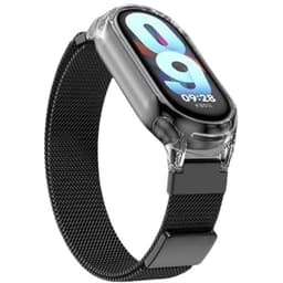 Magnetisk rem til Xiaomi Mi Band med gennemsigtigt etui Sort Xiaomi Mi Band 8