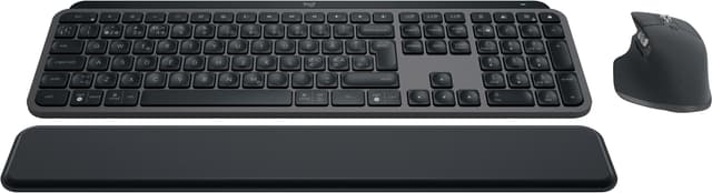 Logitech MX Keys S pakke med trådløst tastatur- og mus (graphite)