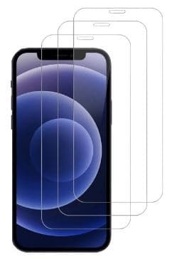 3-pak Mr Yes Fuldt dækkende skærmbeskytter i hærdet glas til iPhone 12 Pro Max