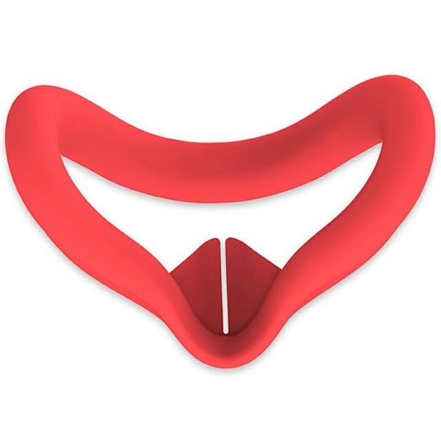 Til Meta Quest 3S VR Silikone Case Anti-Sved Face Pad Beskyttende Cover - Rød