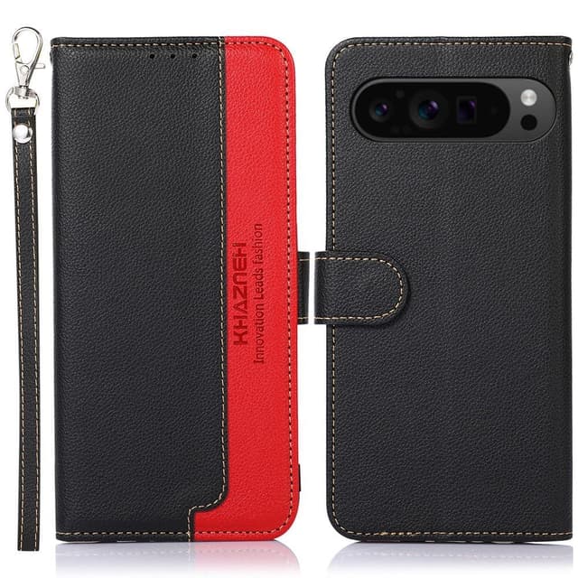KHAZNEH Til Google Pixel 9 Pro XL Pung Etui Litchi Struktur Telefoncover