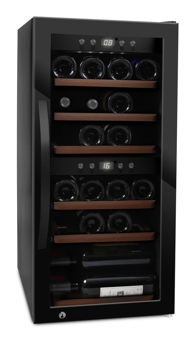 Fritstående vinkøleskab - WineExpert 24 Fullglass Black