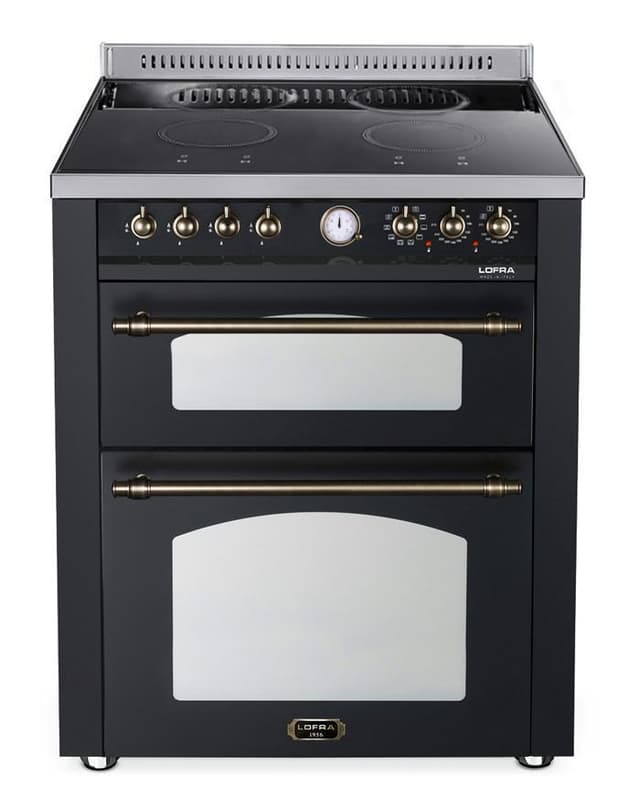 Lofra Komfur - Dolce Vita 70 cm (2 ovne) (Sort/Bronze) Induktion