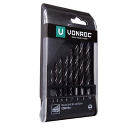 VONROC Træbor - Træborsæt - Universel | 3 til 10mm | 8 dele