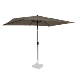 VONROC Premium Stangparasol Rapallo 200x300cm - inkl. overtræk - rektanglær | Taupe