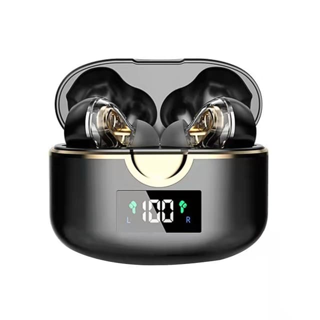 Trådløse Bluetooth 5.0 Dobbelt Dynamic Speaker høretelefoner Sort