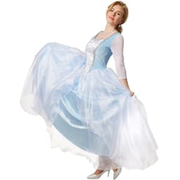 Prinsessekjole Askepot kostume - M