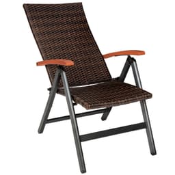 Polyrattan kurvestol Melbourne - brun