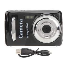 Kompakt digitalkamera med 16x zoom, 16 MP sensor Sort