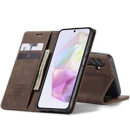 CaseMe FlipCase 013 Samsung Galaxy A35 - Coffee