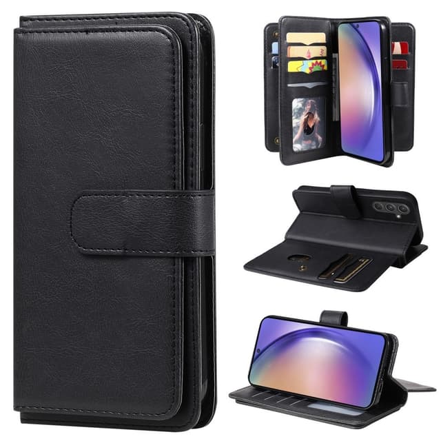 SKALO Samsung A55 5G 10-RUM Flip Cover - Sort