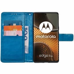 Wallet cover 3-kort Motorola Edge 50 Ultra - Lyseblå
